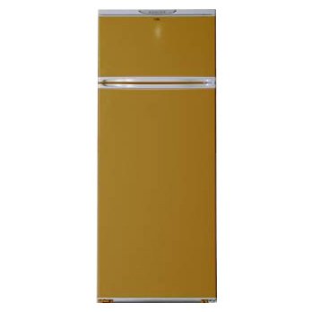 Золотистая модель холодильника